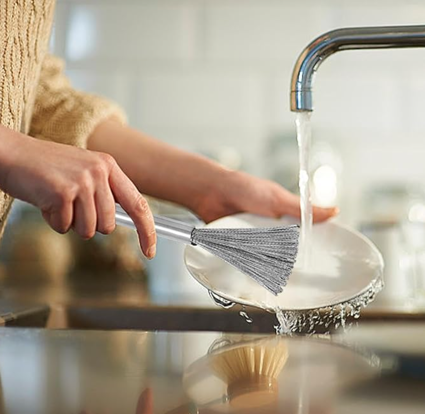 Mucit Home Paslanmaz Çelik Yeni Nesil Tel Kıl Tencere Tava  Fırın Temizleme Bulaşık Fırçası