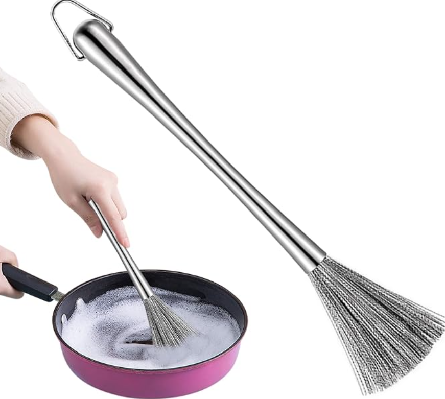 Mucit Home Paslanmaz Çelik Yeni Nesil Tel Kıl Tencere Tava  Fırın Temizleme Bulaşık Fırçası