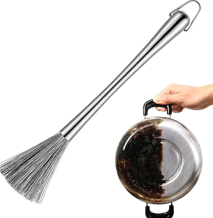 Mucit Home Paslanmaz Çelik Yeni Nesil Tel Kıl Tencere Tava  Fırın Temizleme Bulaşık Fırçası