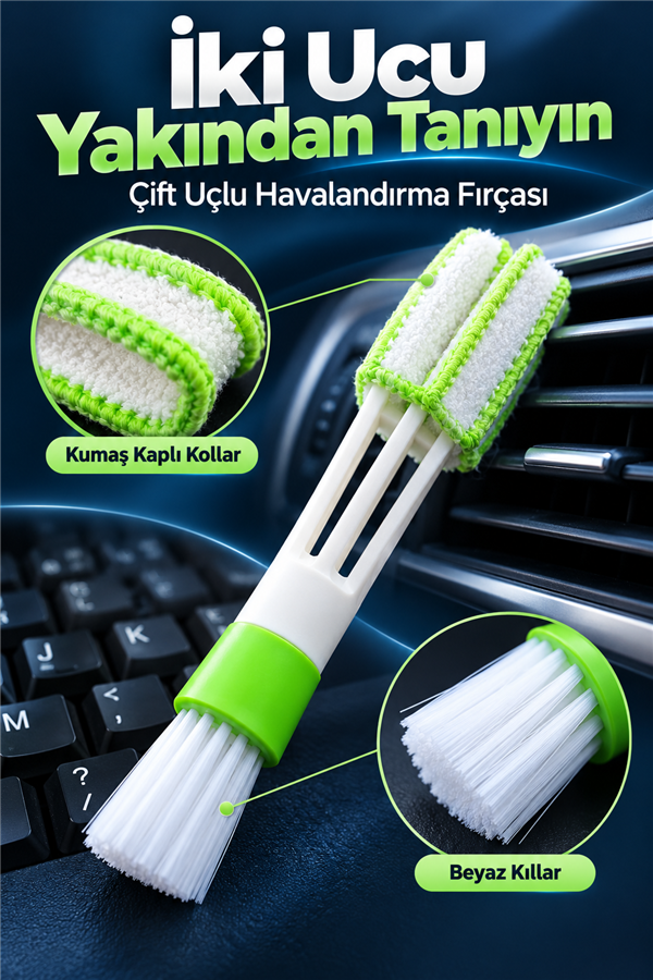 Mucit Home Oto Klima Havalandırma Detaylı Temizlik Fırçası Araba Çok Amaçlı Temizleme Fırçası