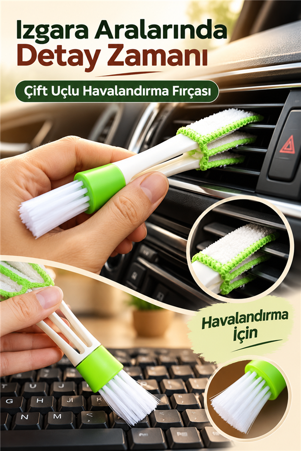 Mucit Home Oto Klima Havalandırma Detaylı Temizlik Fırçası Araba Çok Amaçlı Temizleme Fırçası
