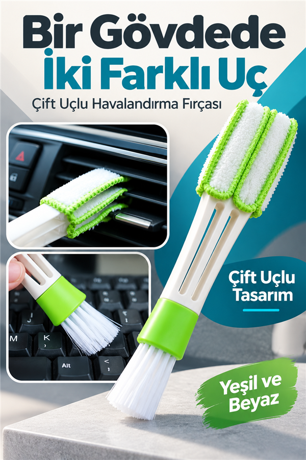 Mucit Home Oto Klima Havalandırma Detaylı Temizlik Fırçası Araba Çok Amaçlı Temizleme Fırçası