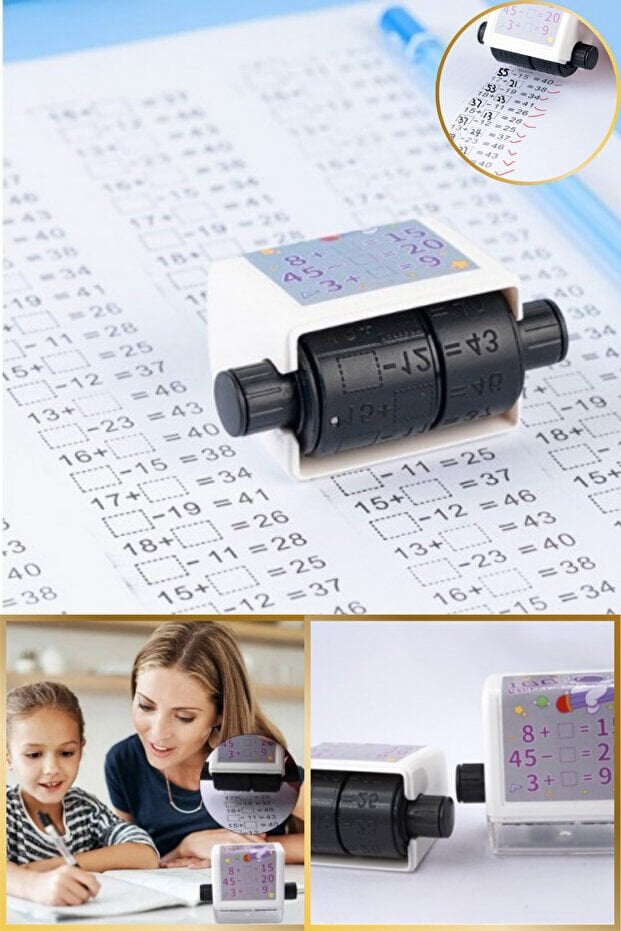 Mucit Home Boşluk Doldurma Matematik İşlem Rulosu Alıştırma Eğitici Oyuncak Bölme İşlemi Alıştırma Test Aracı