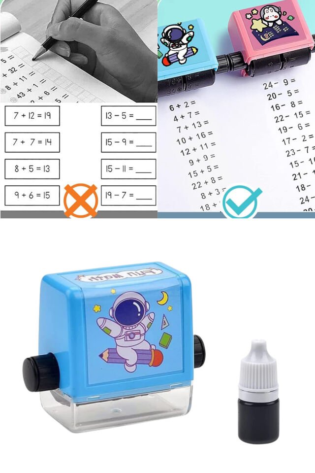 Mucit Home Boşluk Doldurma Matematik İşlem Rulosu Alıştırma Eğitici Oyuncak Bölme İşlemi Alıştırma Test Aracı