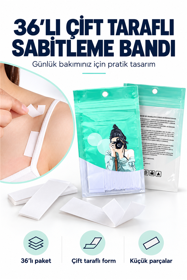 Mucit Home 36 Adet Vücut Ve Kıyafet Için Çift Taraflı Sabitleme Dekolte Abiye Gelinlik Elbise Sütyen Bantı