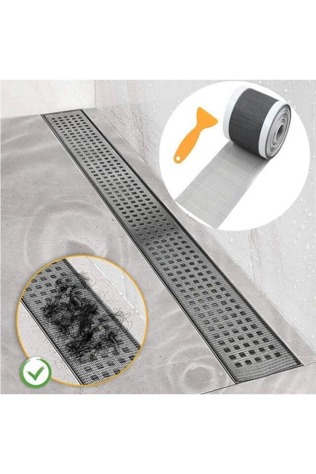 Mucit Home 10 Cm 4 Metre Çok Amaçlı Gider Süzgeci Sineklik Tamir Kiti Saç Kıl Tüy Tutucu