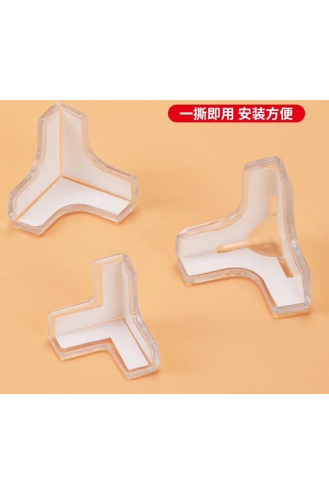 Mucit Home 4 lü Set Silikon Şeffaf Masa Kenarı Koruma Aparatı