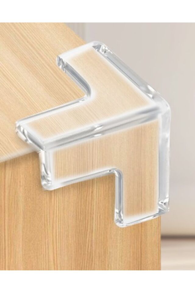 Mucit Home 4 lü Set Silikon Şeffaf Masa Kenarı Koruma Aparatı