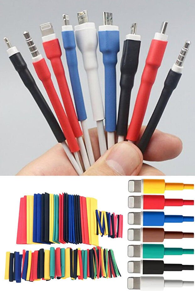 Mucit Home Makaron Set Isı Ile Daralan Kablo Seti 164 Parça 8 Boy