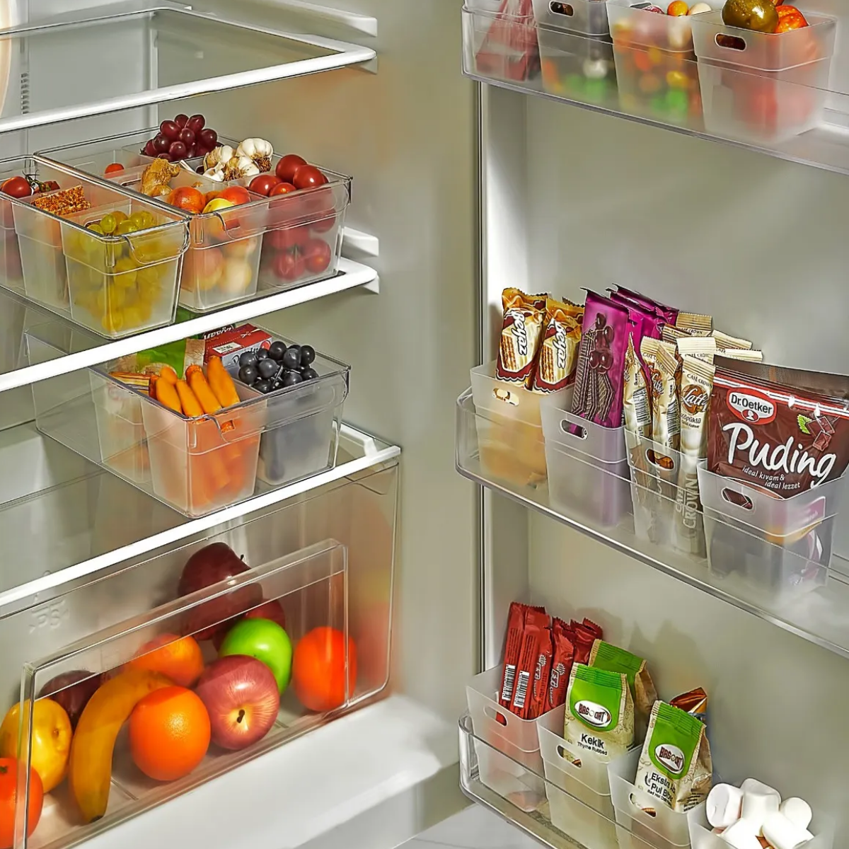 Mucit Home  Mucit Home Buzdolabı Kapak Içi Düzenleyici Organizer | Buzdolabı Içi Düzenleyici Ve Banyo Organiz 10  Adet