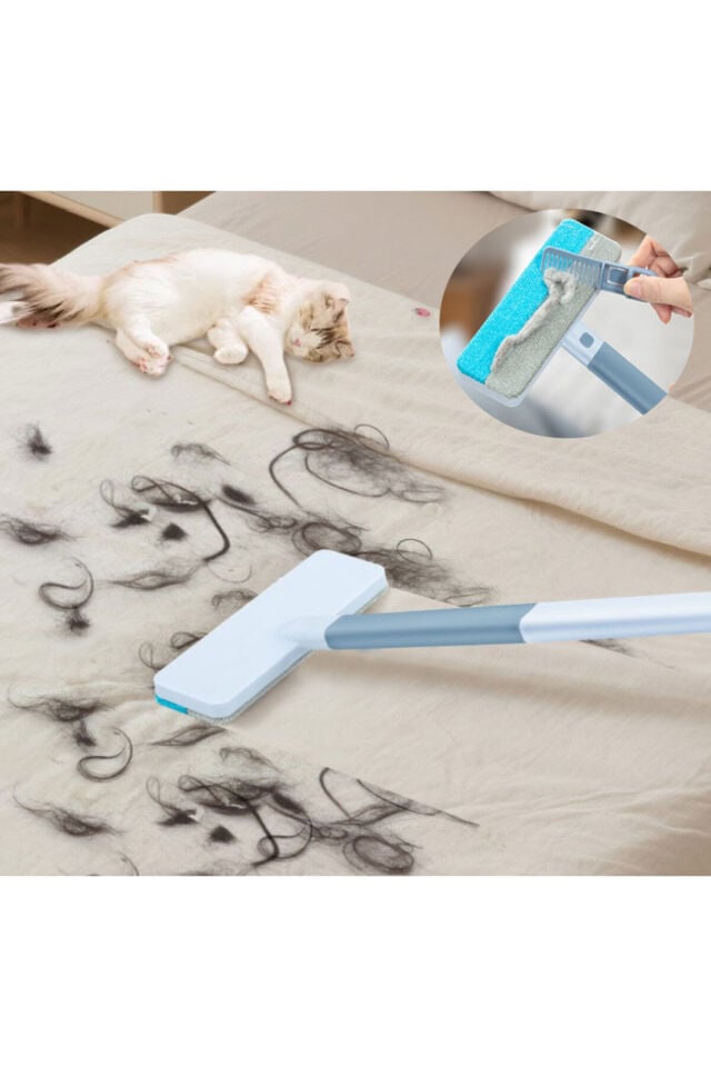 Mucit Home Çift Yönlü Evcil Hayvan Tüy Toplayıcı ve Yüzey Temizleme Fırçası