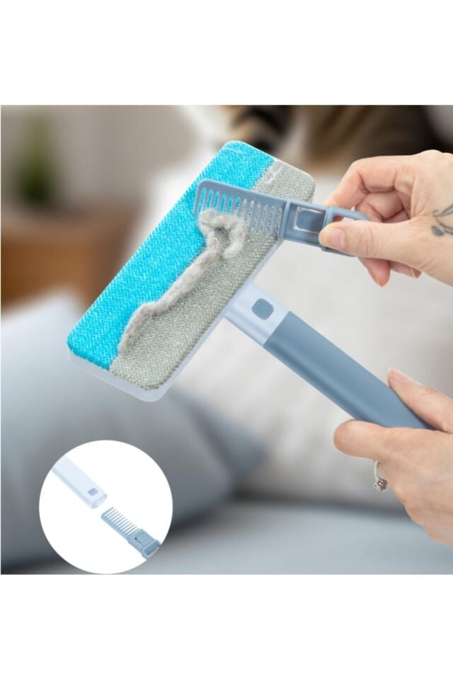 Mucit Home Çift Yönlü Evcil Hayvan Tüy Toplayıcı ve Yüzey Temizleme Fırçası
