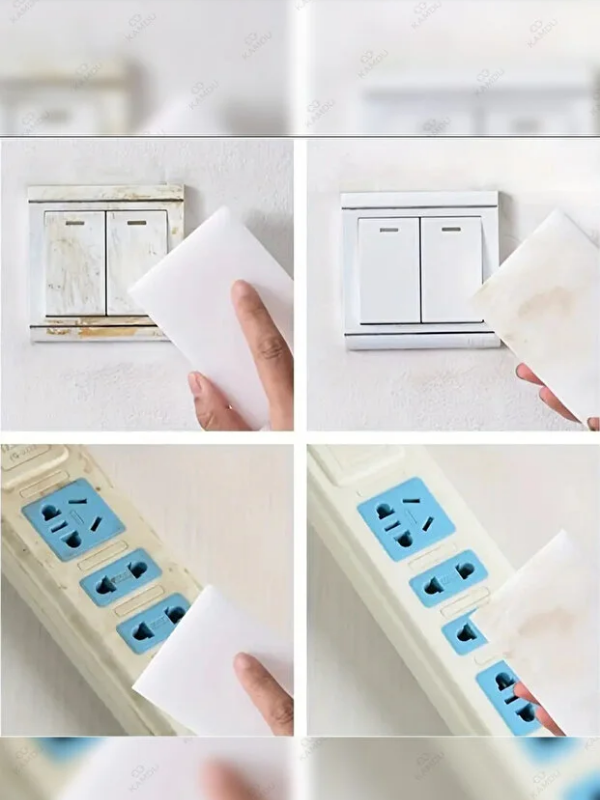 Mucit Home 3 Adet Melamin Sünger, Çizik Giderici Sünger, Duvar Temizleme Süngeri, Silgi Sünger, Sihirli Sünger