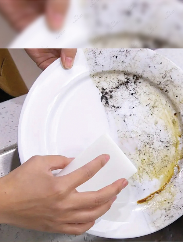 Mucit Home 3 Adet Melamin Sünger, Çizik Giderici Sünger, Duvar Temizleme Süngeri, Silgi Sünger, Sihirli Sünger