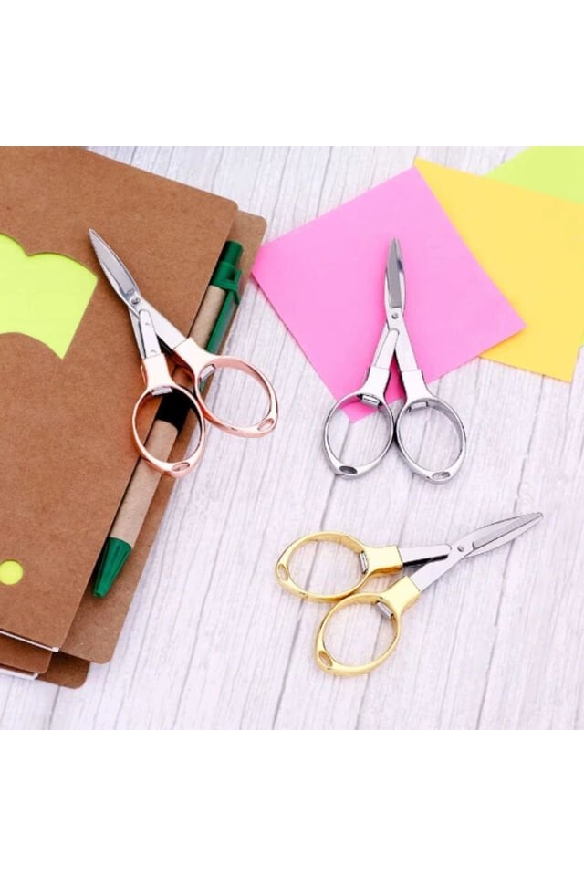 Mucit Home 1 Adet Katlanabilir Mini Demir Makas El İşi Ve Nakış İşleri Pratik Kullanım