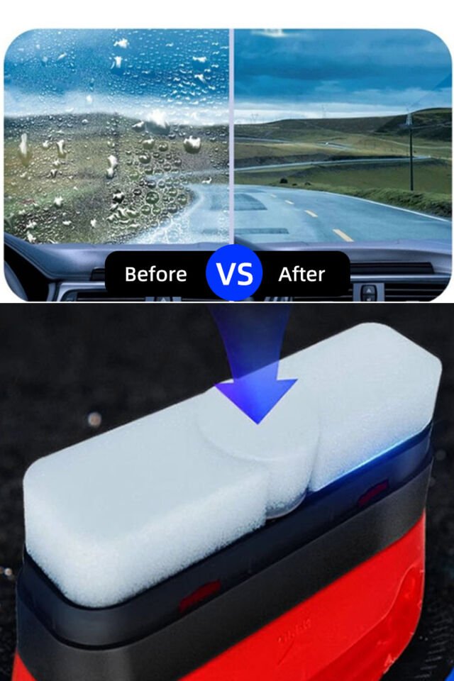 Mucit Home Araç Yağ Filmi Temizleme Süngeri Kuş Pisliği Yağmur Çamur Temizleme Süngeri Cam Ayna Parlatıcı