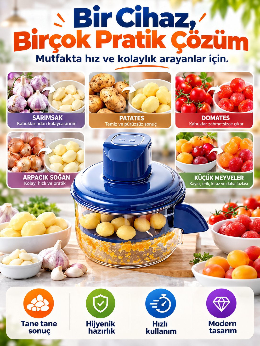 Meyve ve sebze Soyma Makinesi