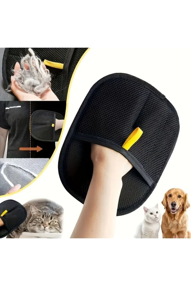 Kedi Köpek Kıyafet Koltuk Tüy,Toz,Tiftik Toplama Eldiven Yıkanabilir Tüy Temizleme