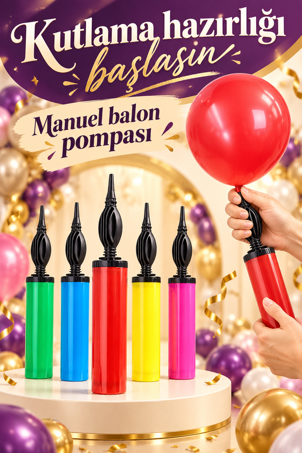 Mucit Home Çift Taraflı Hızlı Balon Şişirme Pompası