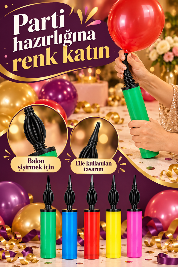 Mucit Home Çift Taraflı Hızlı Balon Şişirme Pompası