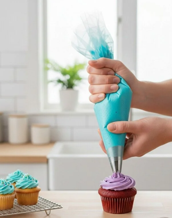 Mucit Home 100 ADET Büyük Boy Kullan At Pasta Krema Sıkma Torbası-100 ADET Krema Sıkma Torbası
