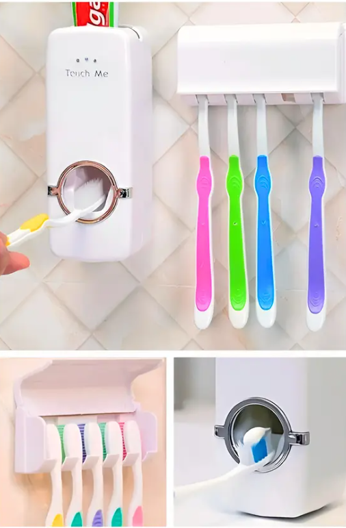 Mucit Home Diş Macunu Sıkacağı ve 5 li Fırça Tutucu