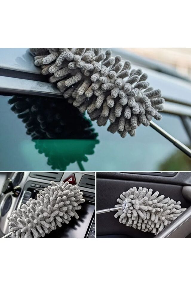 Mucit Home Teleskopik Uzayabilen Mikrofiber Toz Alma Fırçası 25-75 cm