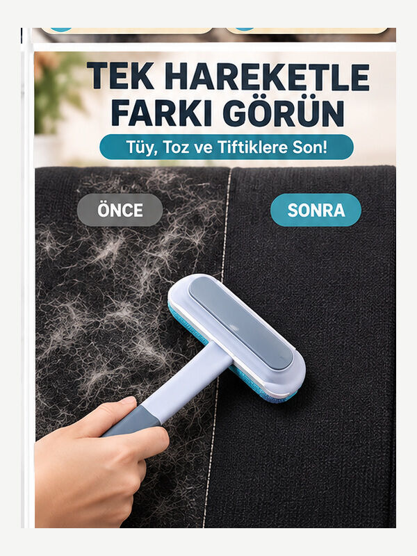 Mucit Home Tüy Toplama Fırçası Kedi Köpek Tüyü Temizleyici Koltuk Halı Tüy Temizleme