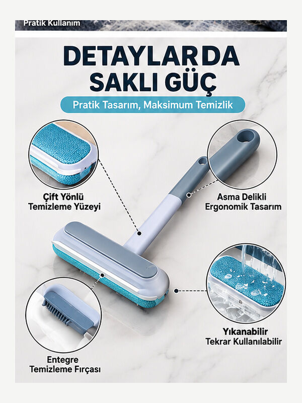 Mucit Home Tüy Toplama Fırçası Kedi Köpek Tüyü Temizleyici Koltuk Halı Tüy Temizleme