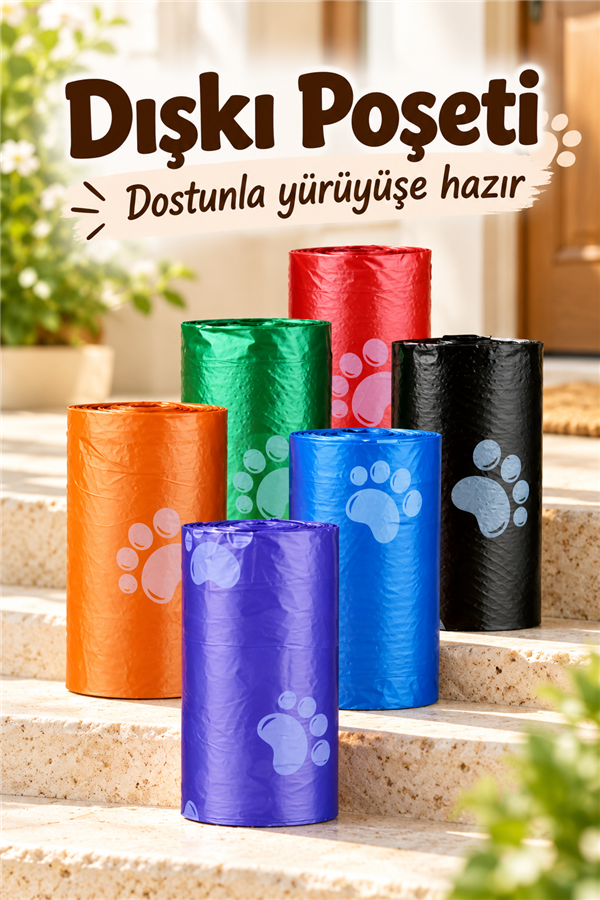 Mucit Home 4 Rulo Hayvan Dışkı Poşeti