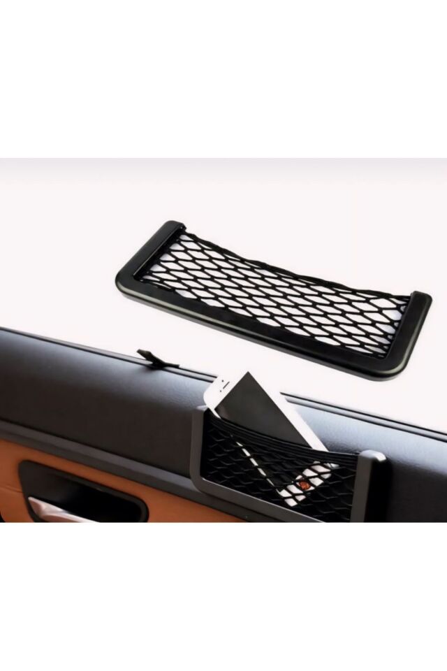 Mucit Home Araç İçi Telefon Tutucu Torpidoya Yapışan File/ Araba Karavan Düzenleyici Organizer File