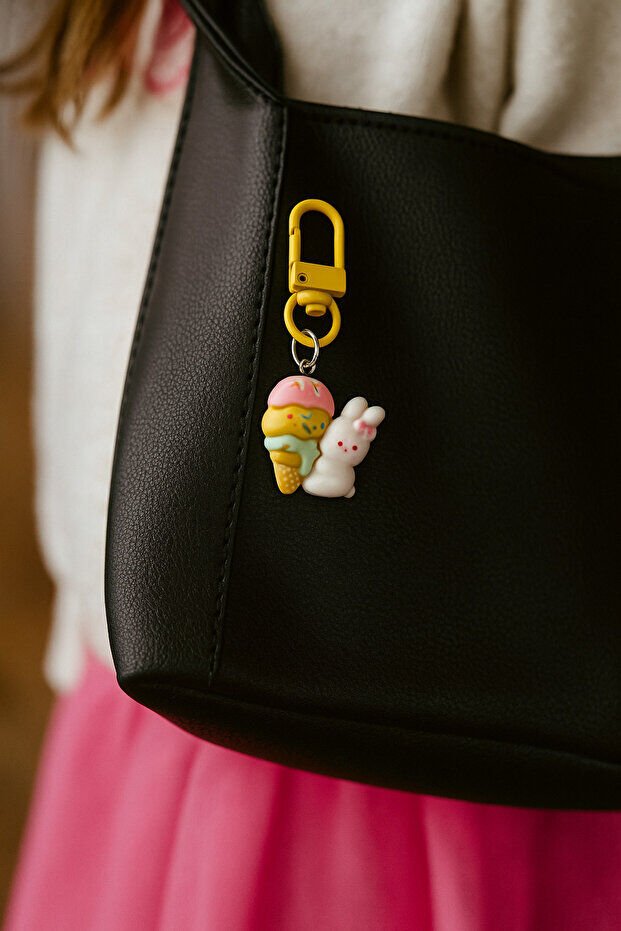 Mucit Home 2 Adet Figürlü Fermuar Süsü Çanta Süsü Anahtarlık