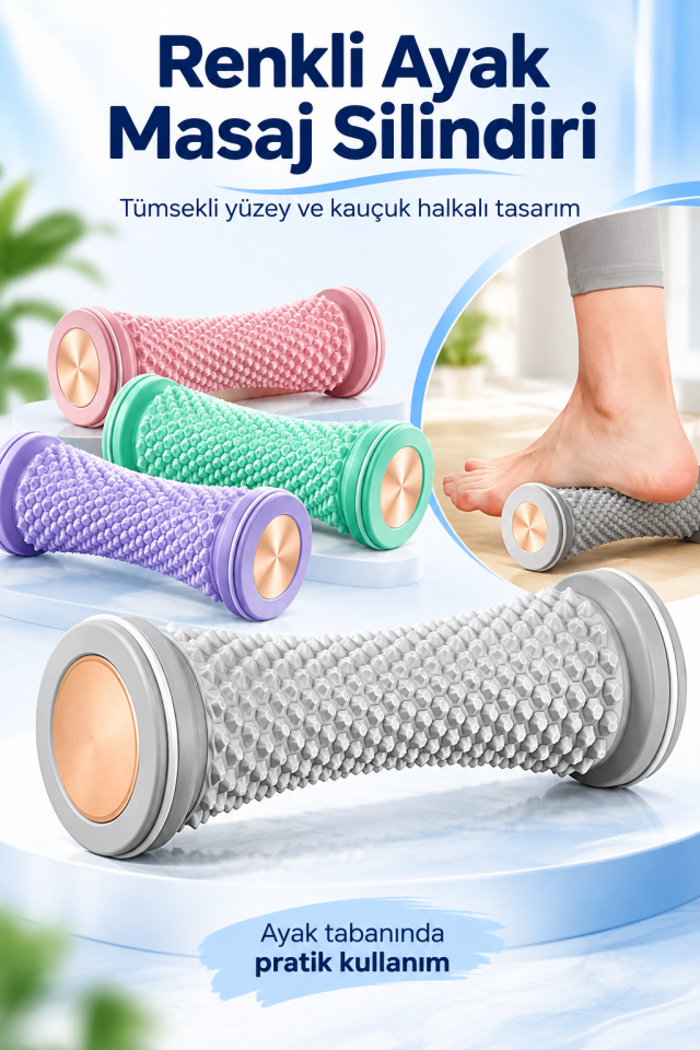 Mucit Home Ayak Masaj Silindiri - Derin Doku Masajı İçin Yüksek Performanslı Silindir