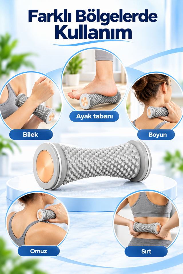 Mucit Home Ayak Masaj Silindiri - Derin Doku Masajı İçin Yüksek Performanslı Silindir