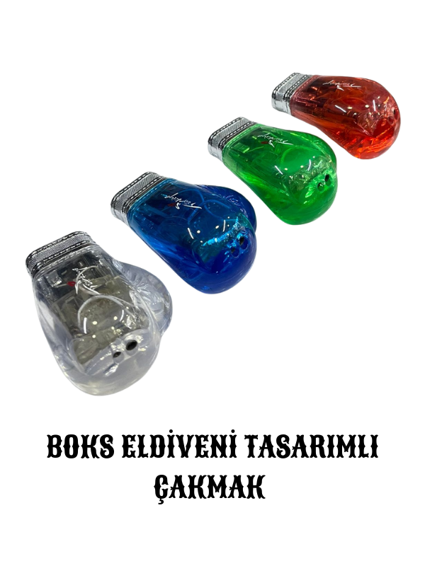 Mucit Home Boks Eldiveni Tasarımlı Çakmak -Karışıkrenk