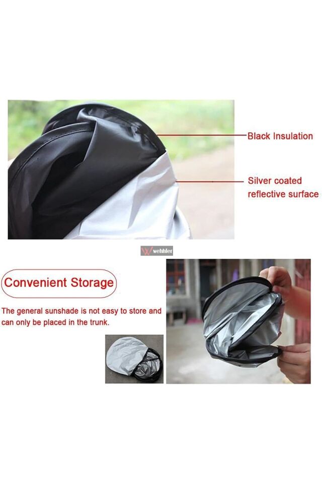 Tüm Araçalara Uygun Oto Ön Cam Güneşliği - Numaratör Hediyeli