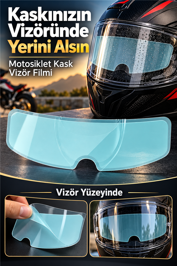 Mucit Home Motosiklet Kaskı Için Yağmur Kaydırıcı Buğu Önleyici