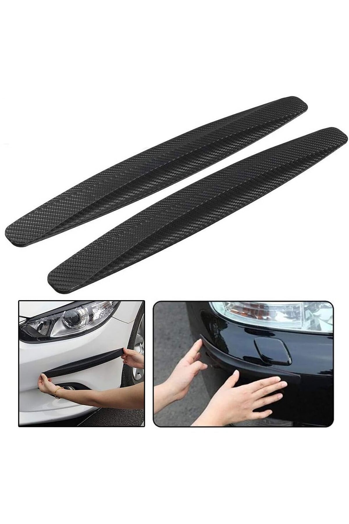 Mucit Home Araçlar İçin Dayanıklı 2 Adet Esnek Tampon Koruma Bandı Çizik Darbe ve Mini Hasar Çarpma Önleyici