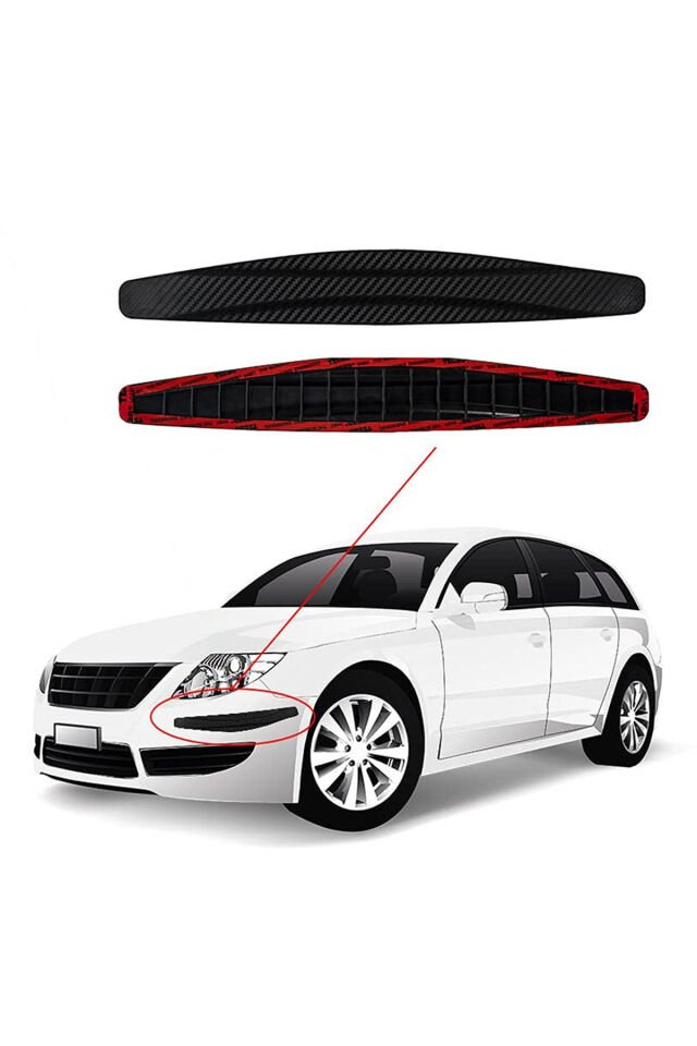 Mucit Home Araçlar İçin Dayanıklı 2 Adet Esnek Tampon Koruma Bandı Çizik Darbe ve Mini Hasar Çarpma Önleyici
