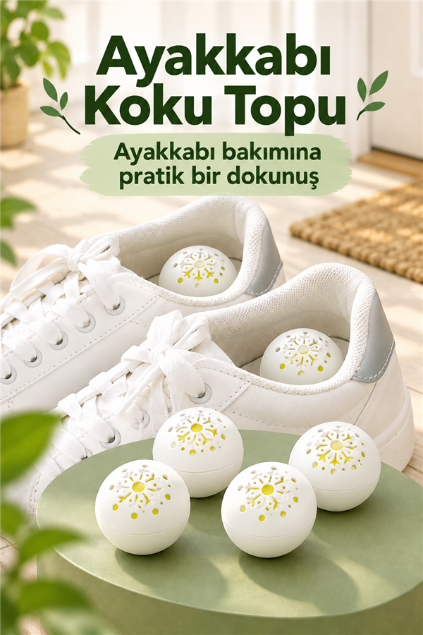 Mucit Home 6 Adet Ayakkabı Koku Giderici Top Seti Pratik Koku Önleyici ve Ferahlatıcı Ayakkabı İçin Top Seti
