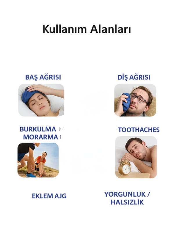 Mucit Home Çok Amaçlı Buz Torbası Baş Ağrısı İçin Soğuk Kompres Ve Sıcak Su Torbası Termofor Isıtıcı