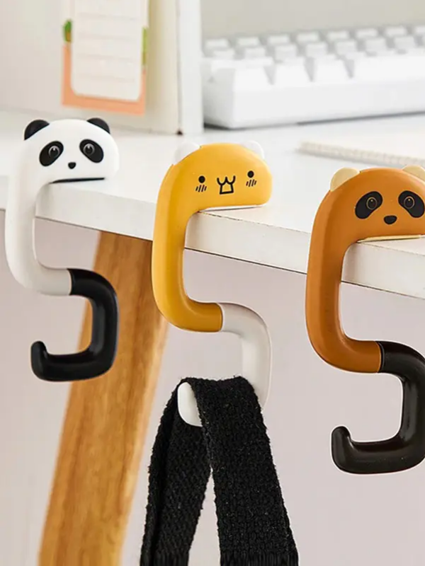 Mucit Home Çocuk Sıra Askısı Mobilya Askı Çanta Şapka Kablo Sevimli Figürlü Katlanabilir Kanca 1Adet