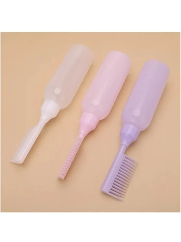 Mucit Home Taraklı Saç Boyama Şişesi Bakım Tarağı Saç Bakım Yağı Aplikatörü Saç Boyama Tarağı Şişesi