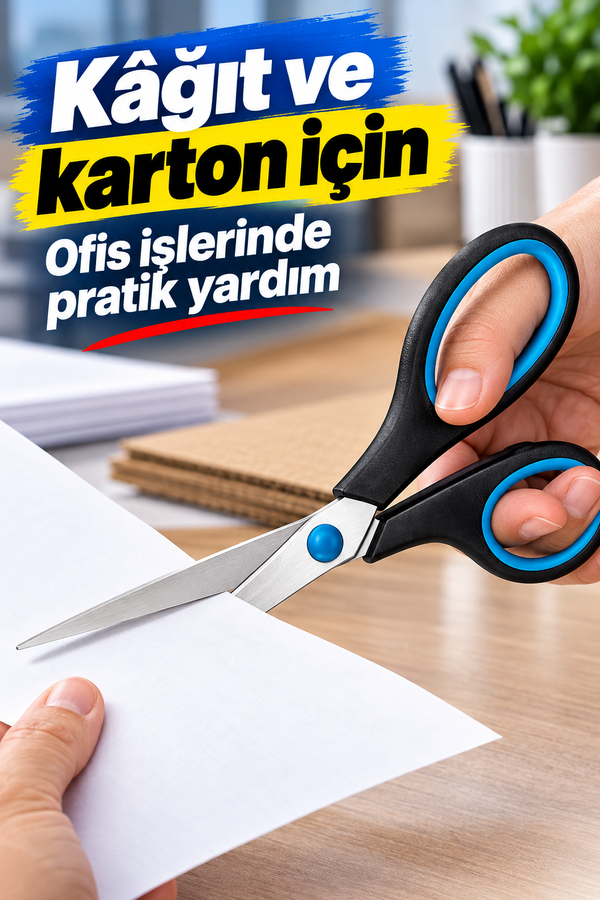 Mucit Home Keskin Makas Seti 3 lü Paslanmaz Çelik Dayanıklı Ambalaj Kesme Makası