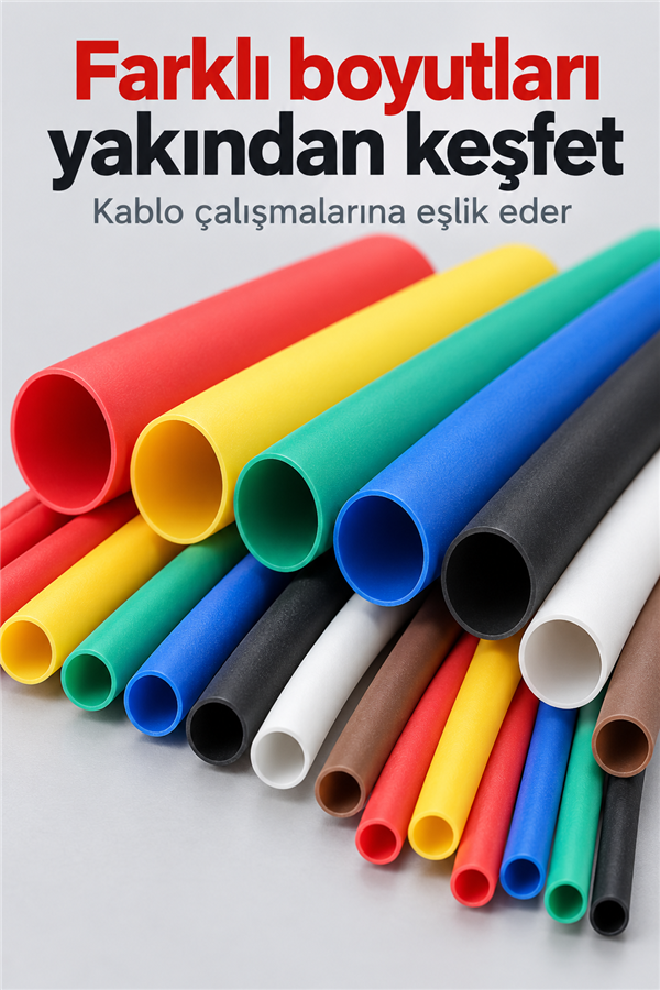 Mucit Home Makaron Set Isı Ile Daralan Kablo Seti 164 Parça 8 Boy