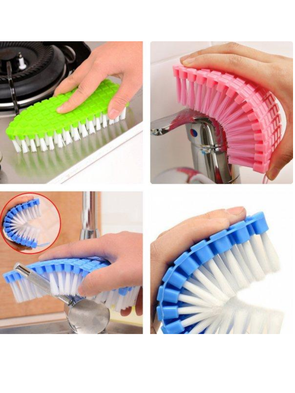 Mucit Home Esnek Lavabo Temizlik Fırçası -Bükülebilir Halı Yıkama Fırcası Asılabilir