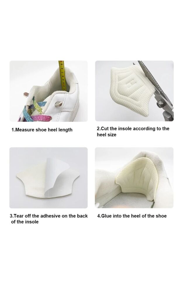 Mucit Home Ortopedik Ayakkabı Vurma Önleyici Topuk Daraltma Kumaş Topuk Koruma Yastığı 1 ÇİFT