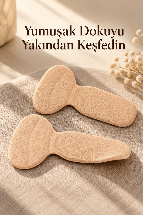 Mucit Home 1 Çift Ten Ortopedik Tabanlık Yüksek Topuklu Ayakkabı Topuk Vurma Önleyici Koruyucu Yastığı Ped