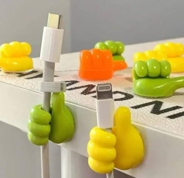 Mucit Home 5 Adet Başparmak Kablo Tutucu Yapışkanlı Diş Fırçası Anahtarlık Bitki Dal Tutucu Askı