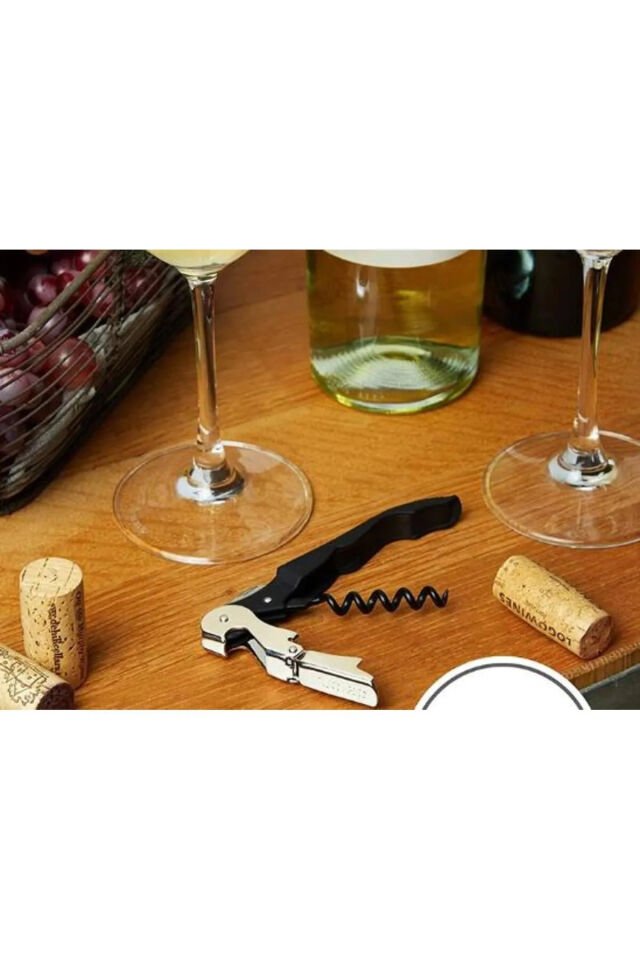 Mucit Home Profesyonel Tirbüşon Pratik Sağlam Garson Tip Açacak Kesici Tirbuşon